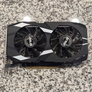 ASUS Dual-Fan Black and White Graphics Card